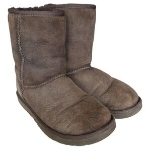UGG Australia classic boots dark brown leather shearling sheepskin size 7